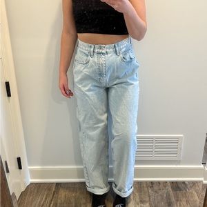 BDG- high waisted, baggy, size 28